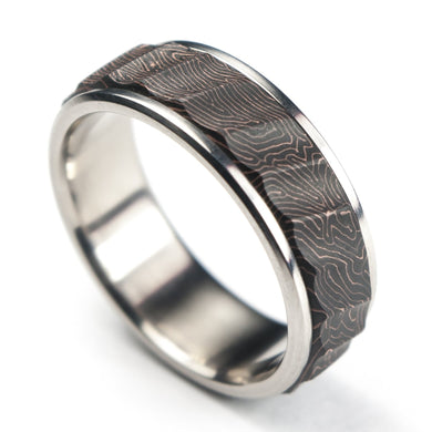 Topography carbon fiber ring