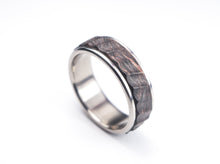 Load image into Gallery viewer, Titanium and Forged Copper Carbon Fiber Ring