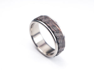 Titanium and Forged Copper Carbon Fiber Ring