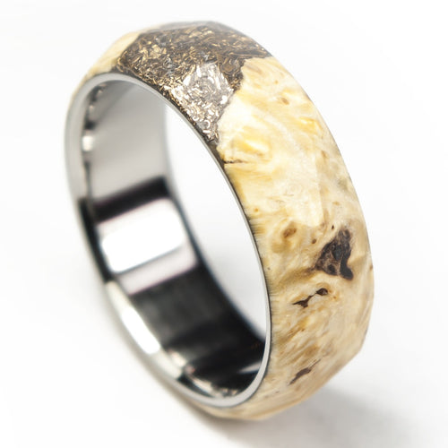 Maple burl ring