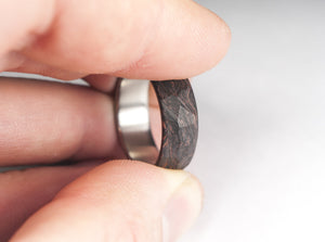 Carbon wedding band