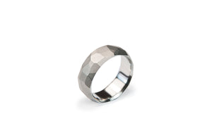 Titanium Facet Ring