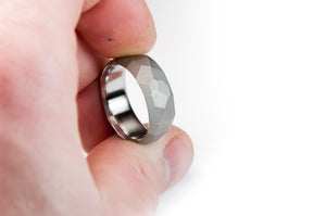 Titanium Facet Ring